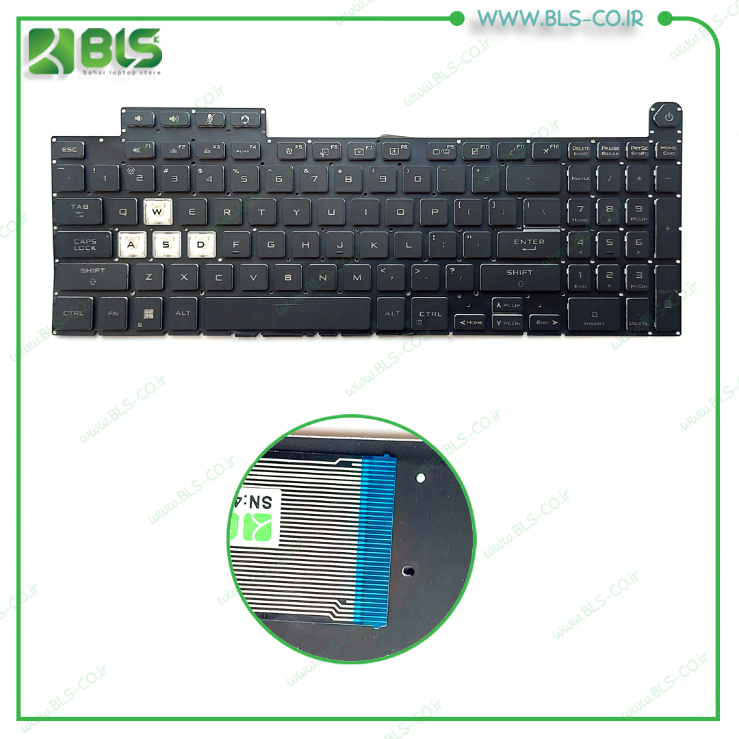 کیبورد لپ تاپ ایسوس ASUS TUF GAMING F15 /FX507Z — تصویر ۲