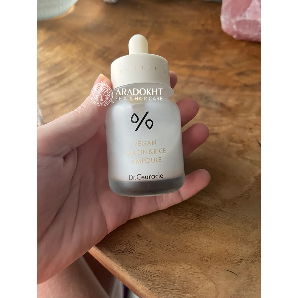 آمپول روشن کننده نیاسینامید و برنج دکتر سراکل Dr. Ceuracle Vegan Niacin & Rice Ampoule — تصویر ۴