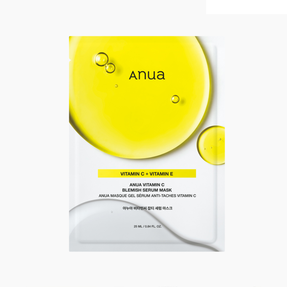 ماسک ورقه ای سرم ویتامین سی آنوا ضد لک و روشن کننده ANUA Vita C Blemish Serum Mask — تصویر ۲