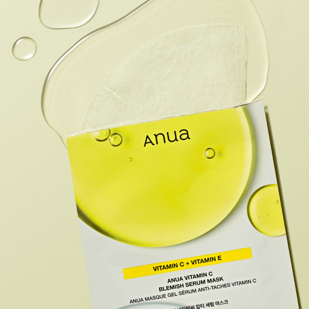 ماسک ورقه ای سرم ویتامین سی آنوا ضد لک و روشن کننده ANUA Vita C Blemish Serum Mask — تصویر ۳