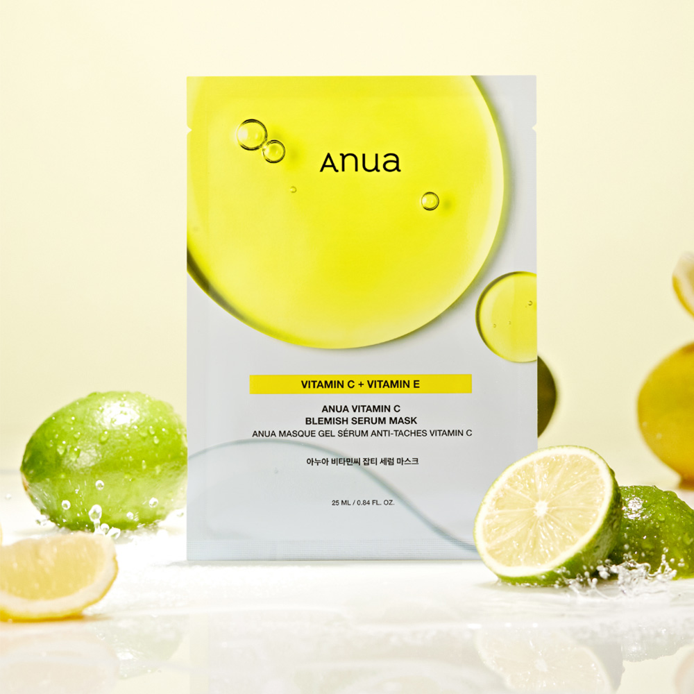 ماسک ورقه ای سرم ویتامین سی آنوا ضد لک و روشن کننده ANUA Vita C Blemish Serum Mask — تصویر ۵