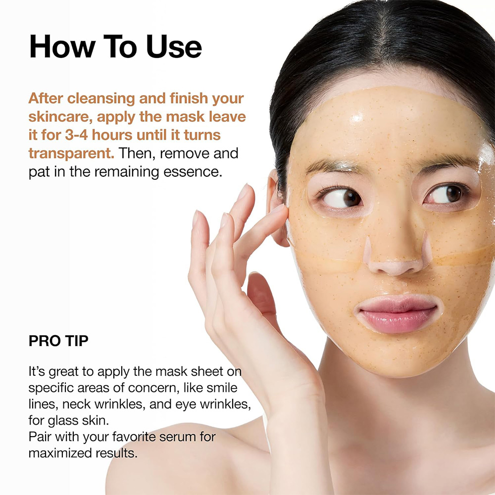 ماسک ورقه ای برنج و کلاژن آنوا مرطوب و درخشان کننده پوست Anua Rice 70 Glow Collagen Mask — تصویر ۶