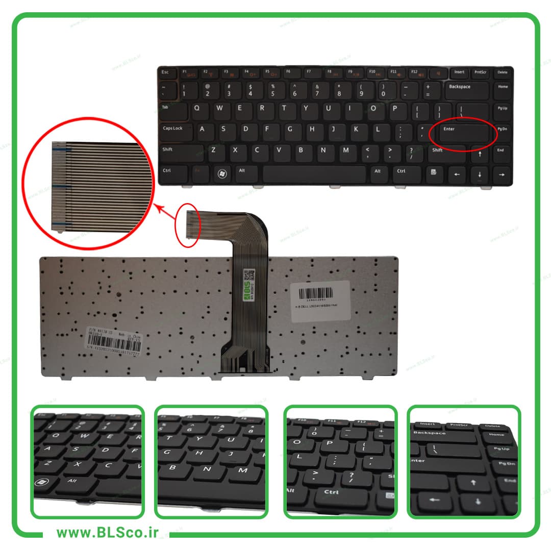 کیبورد لپ تاپ دل Dell Inspiron L502