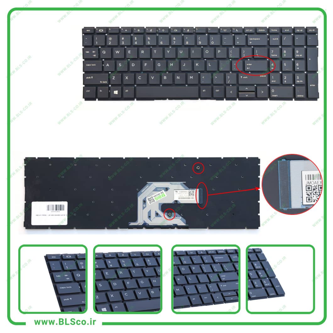 کیبورد لپ تاپ اچ پی HP ProBook 450-G6 مشکی