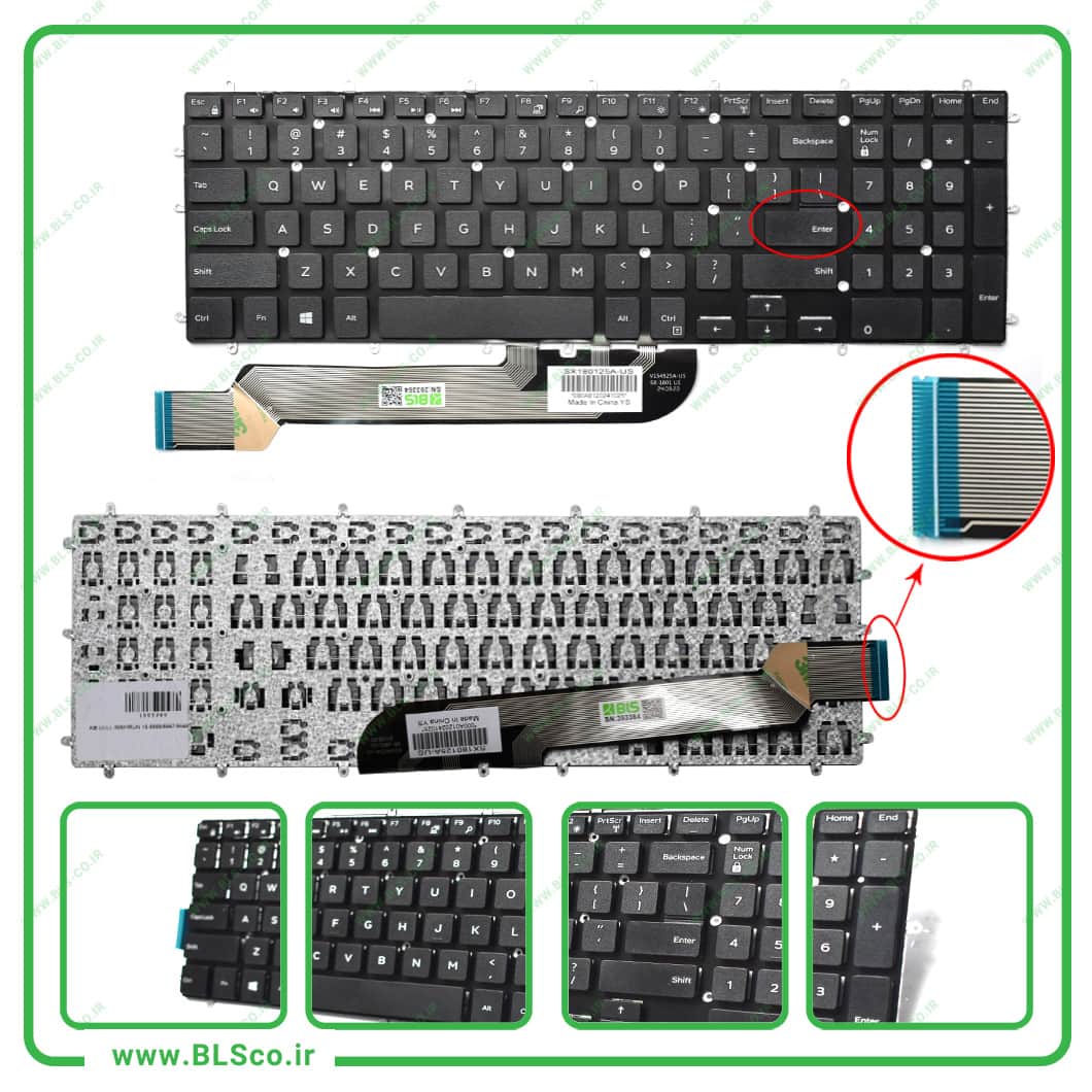 کیبورد لپ تاپ دل Dell Inspiron 15-5565