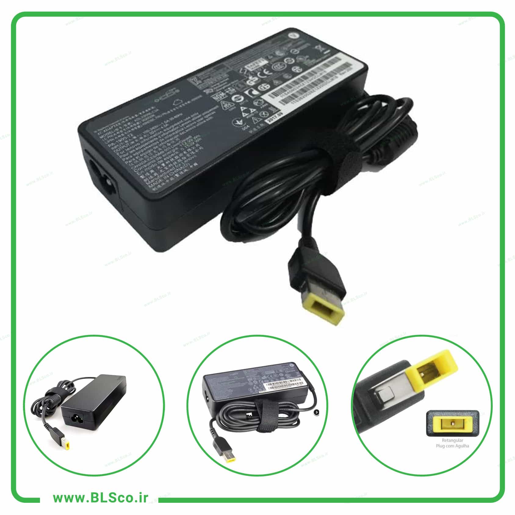 شارژر لپ تاپ لنوو Lenovo USB 20V 4.5A