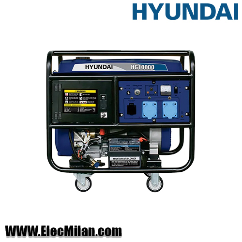 موتور برق بنزینی 10 کیلووات هیوندای HG10000 — تصویر ۵