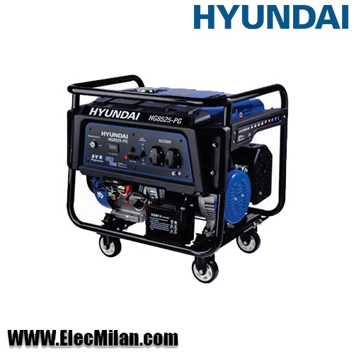 موتور برق 8.5 کیلو وات بنزینی هیوندای مدل HG8525-PG — تصویر ۵