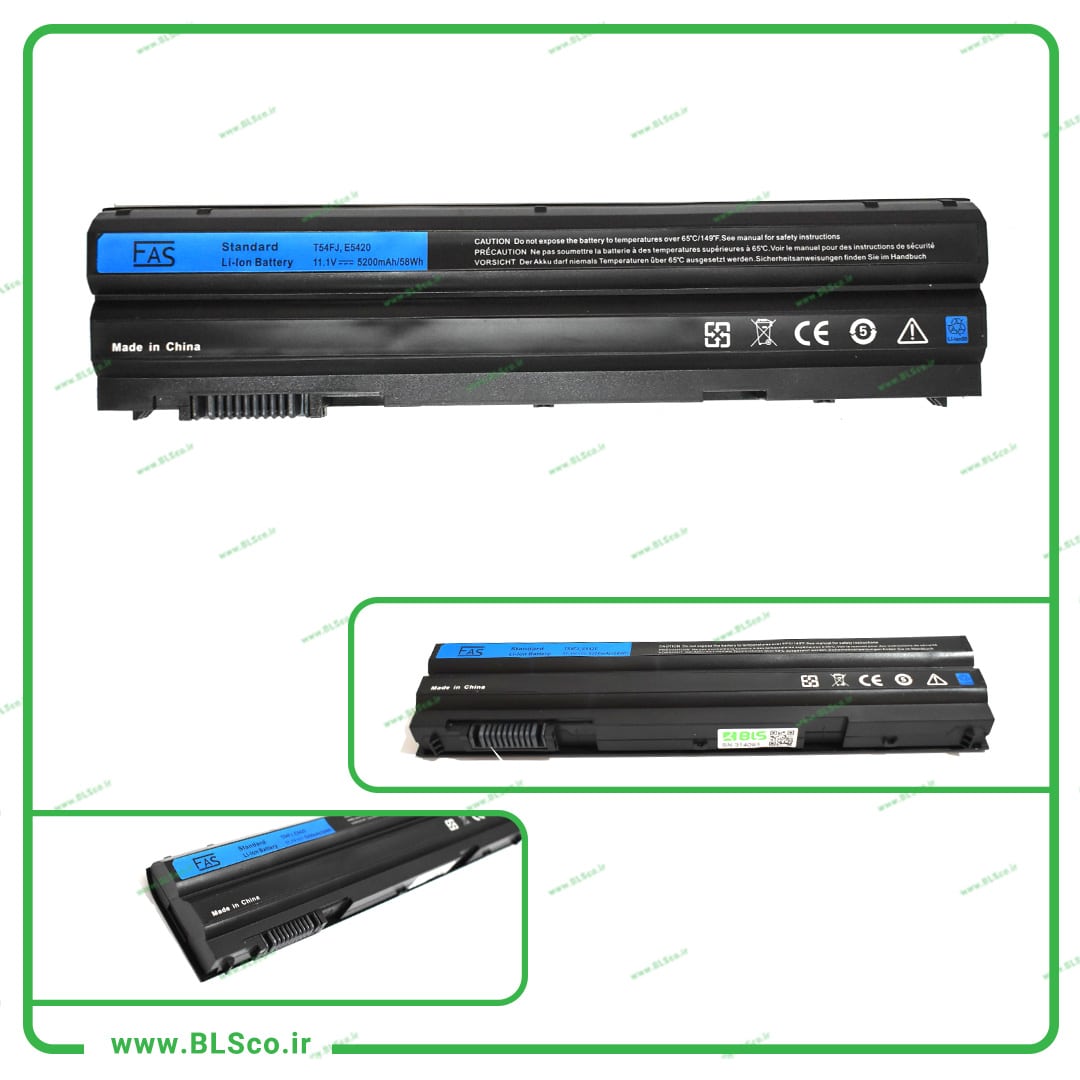 باتری لپ تاپ دل Dell E5420 پارت نامبر T54FJ — تصویر ۲