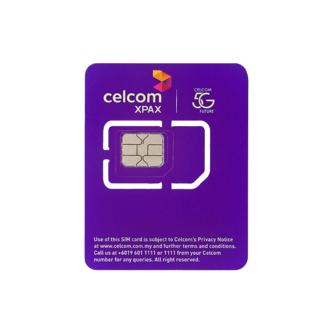 خرید سیم کارت مالزی (Celcom) — تصویر ۲