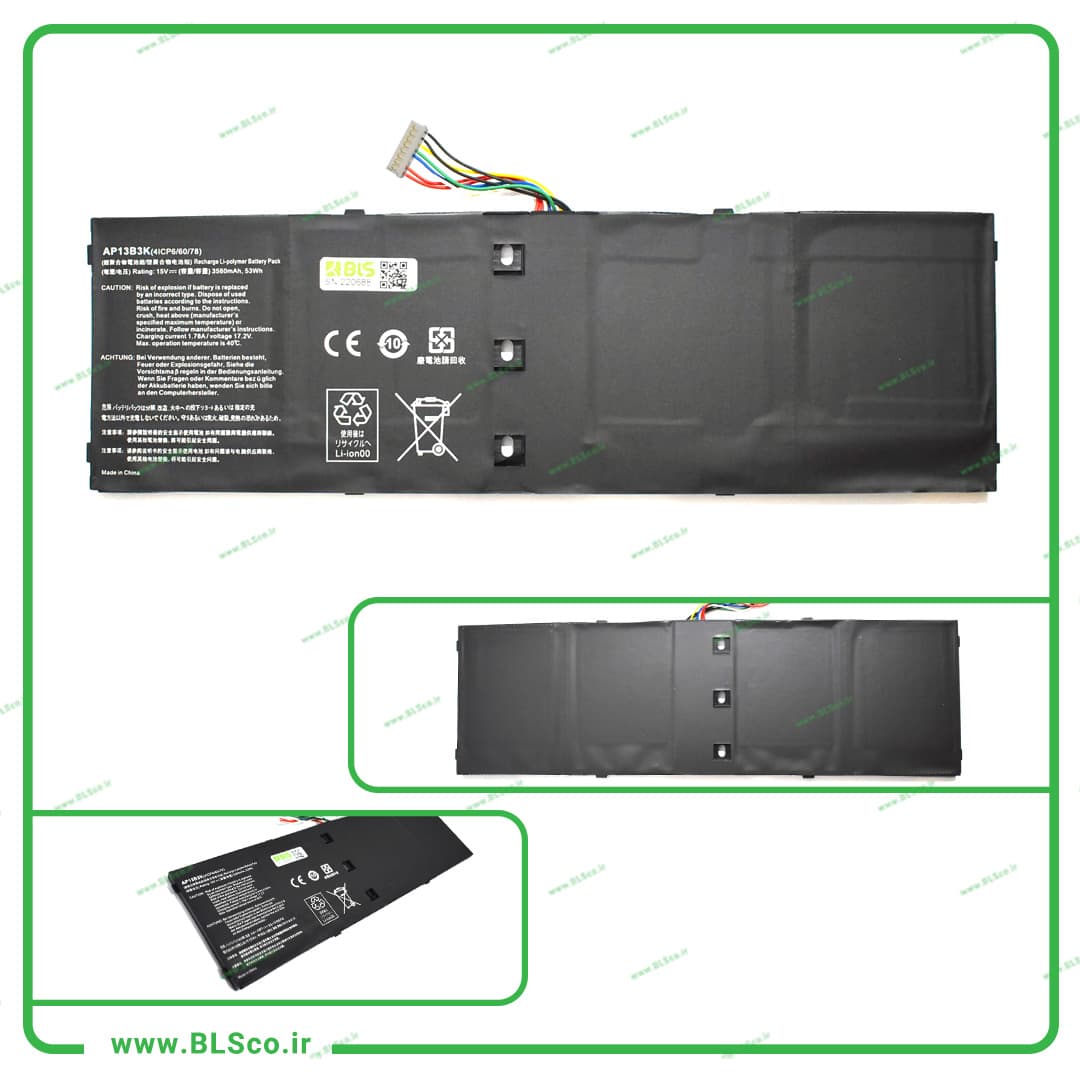 باتری لپ تاپ ایسر Acer AP13B3K — تصویر ۲