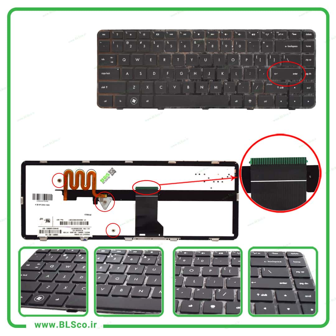 کیبورد لپ تاپ اچ پی HP keyboard Pavilion DM4-1000