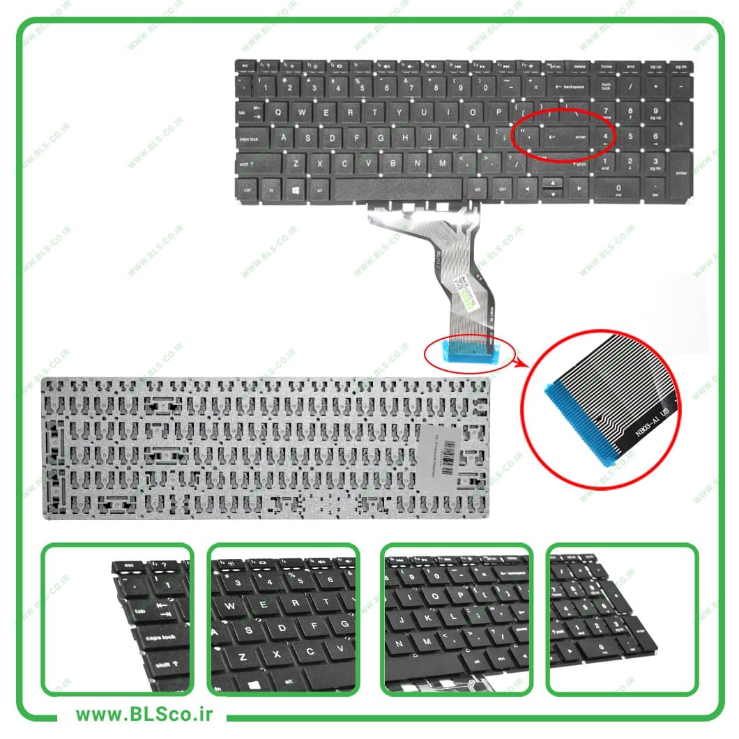 کیبورد لپ تاپ اچ پی HP Pavilion 15AB