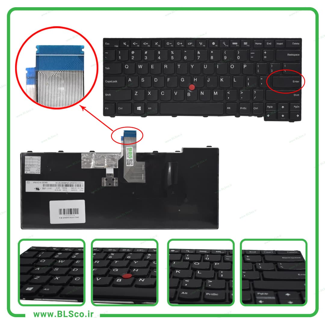کیبورد لپ تاپ لنوو Lenovo ThinkPad E431 همراه با موس وسط