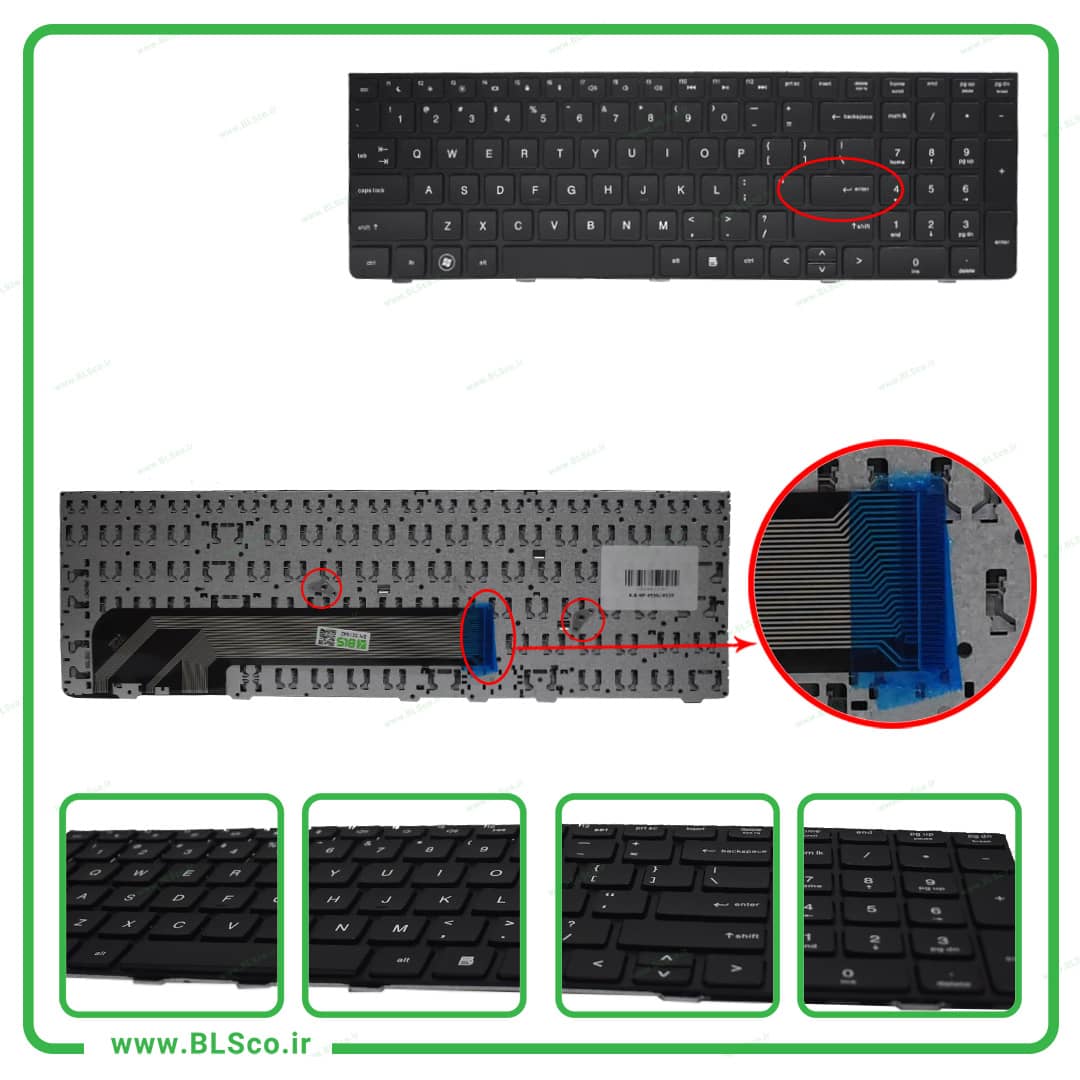 کیبورد لپ تاپ اچ پی Keyboard HP Probook 4530S