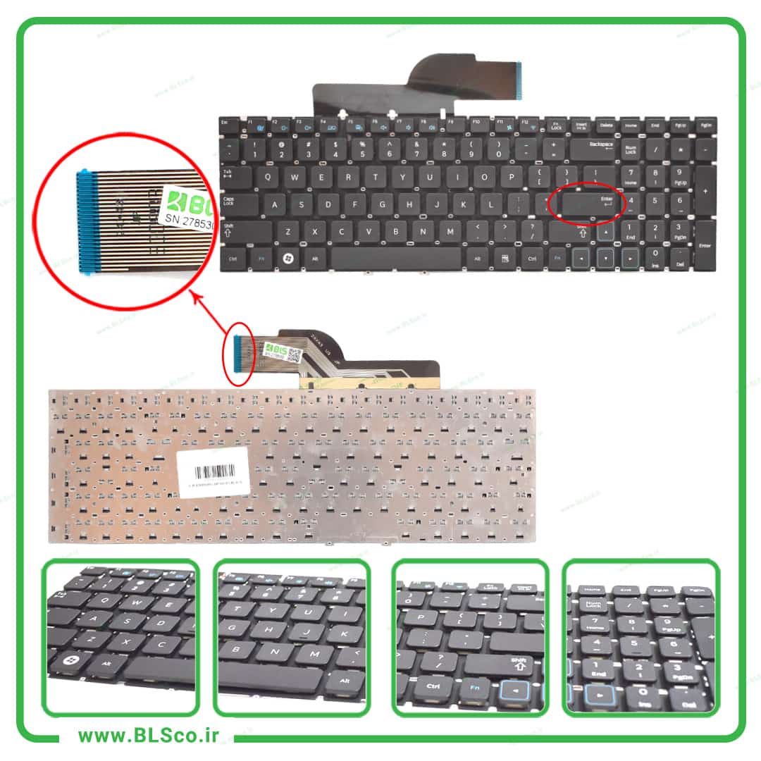 کیبورد لپ تاپ سامسونگ Keyboard Samsung NP300E5X