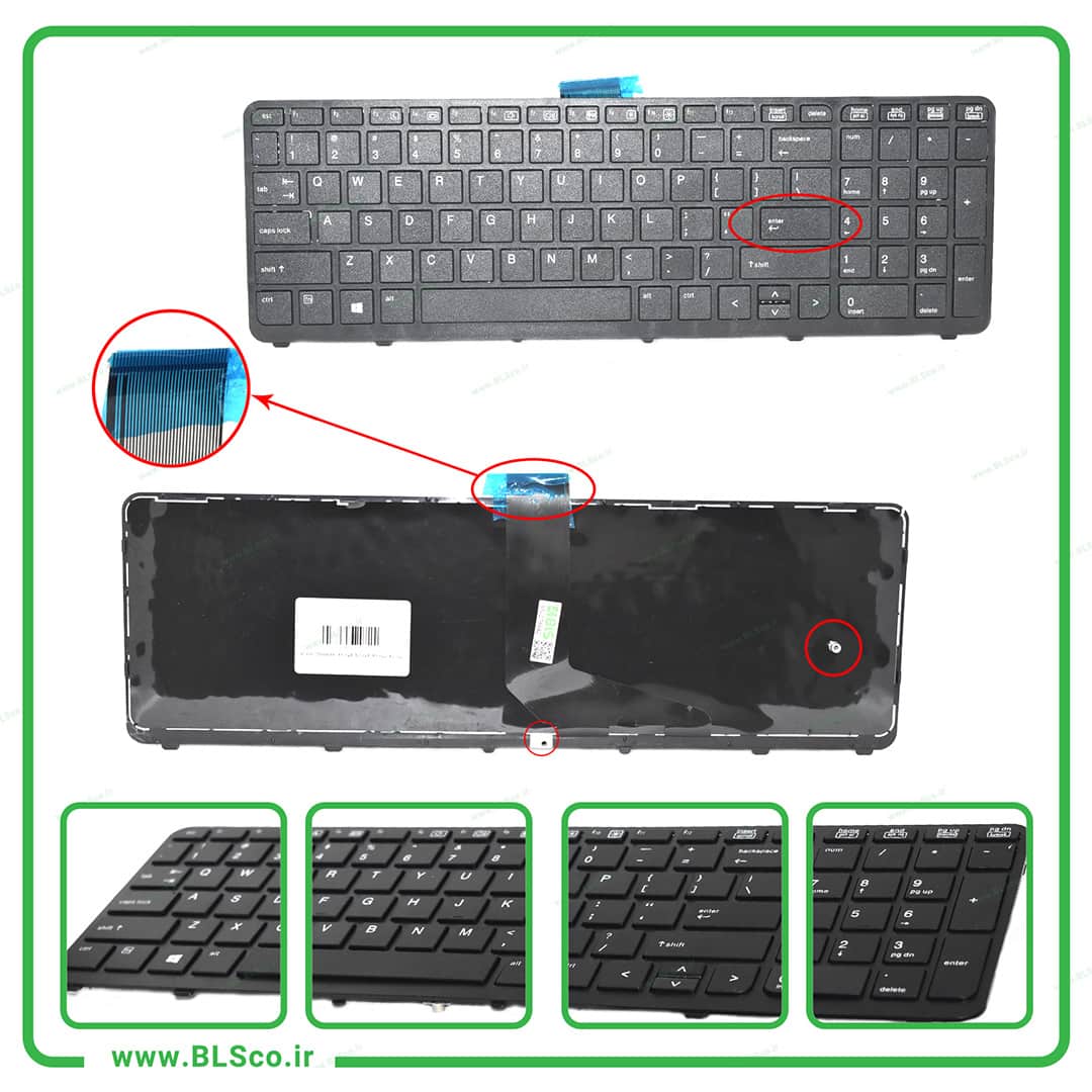 کیبورد لپ تاپ اچ پی HP ZBOOK 15 G1