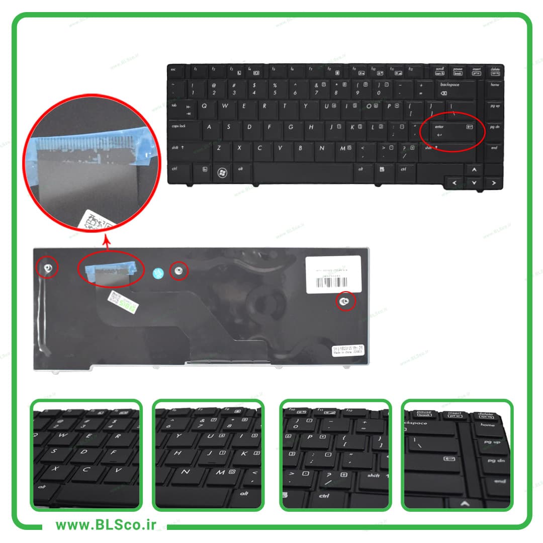 کیبورد لپ تاپ اچ پی بدون موس HP EliteBook 8440