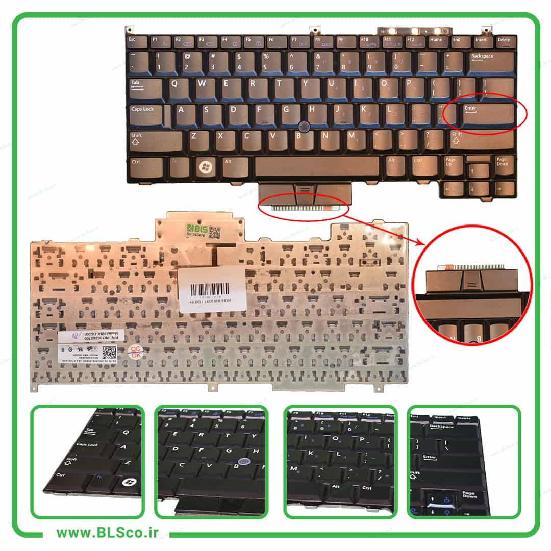 کیبورد لپ تاپ دل Dell Latitud E4300 کارکرده