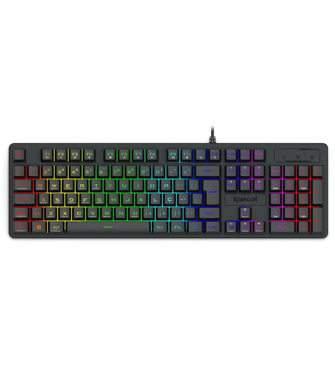 کیبورد گیمینگ ردراگون Netherbane K521 Rainbow — تصویر ۲