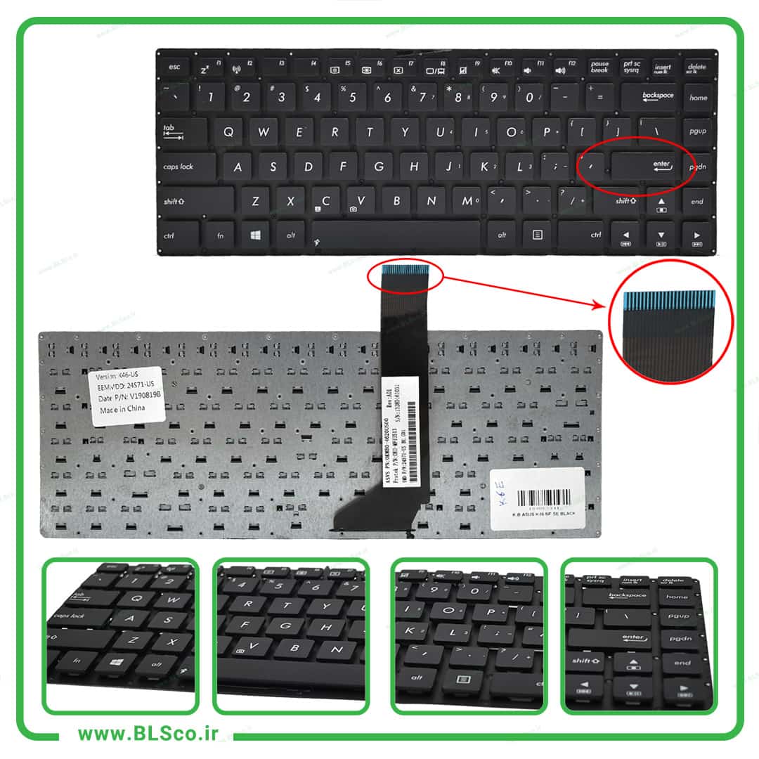 کیبورد لپ تاپ ایسوس Asus K46