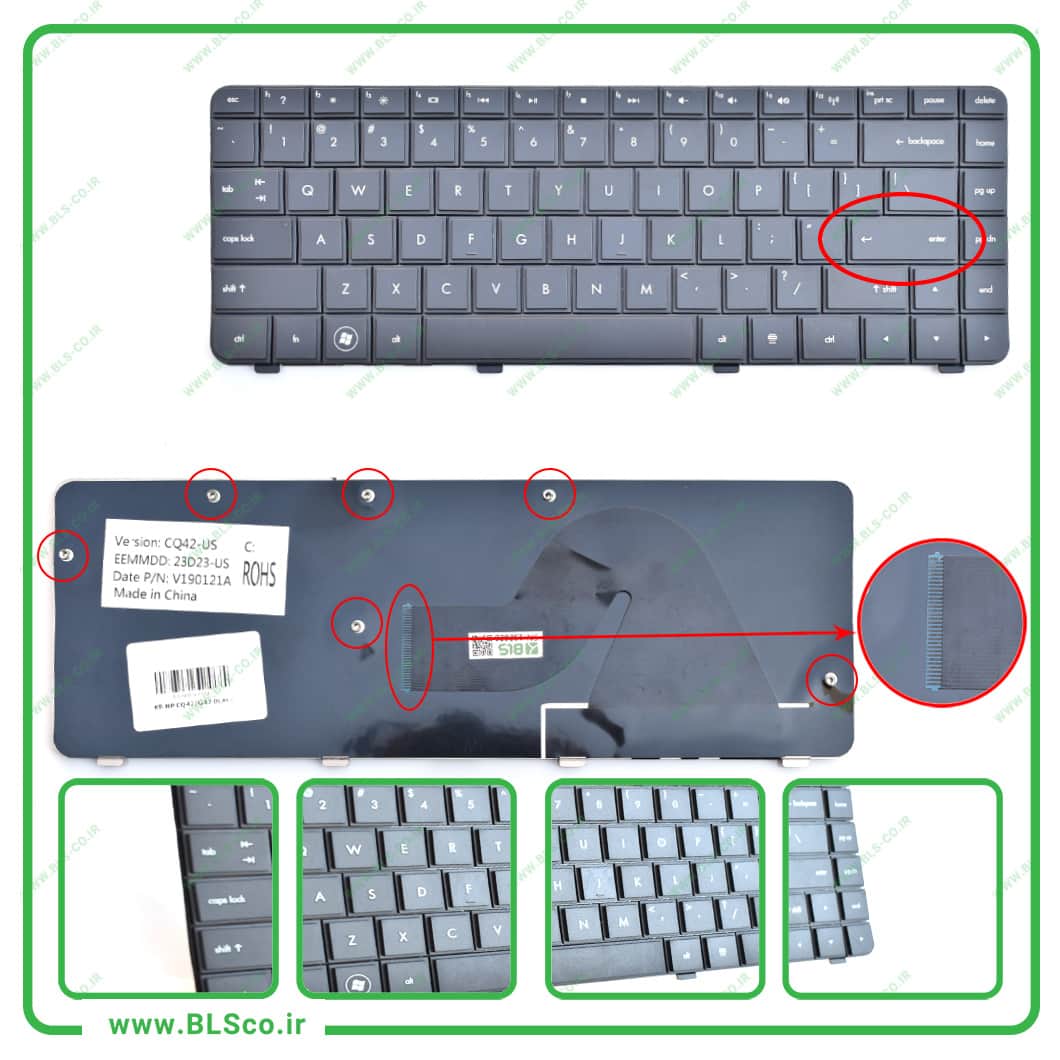 کیبورد لپ تاپ اچ پی HP CQ42
