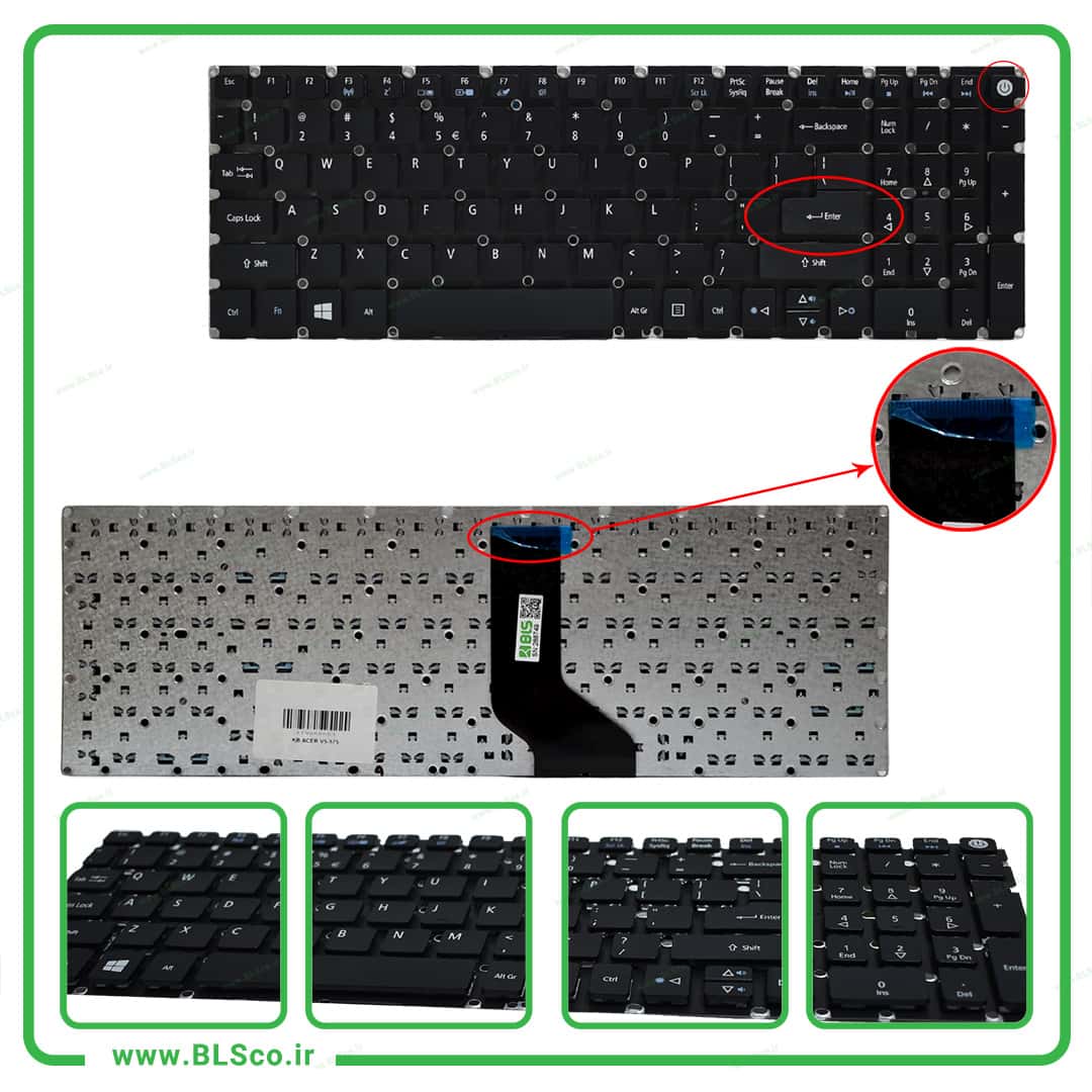 کیبورد لپ تاپ ایسر Acer V5-575