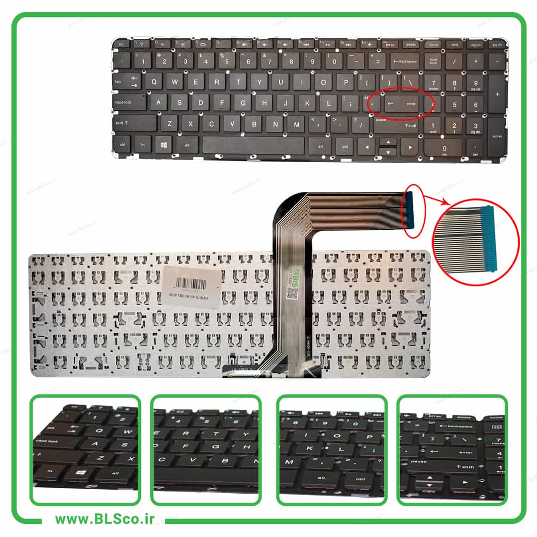 کیبورد لپ تاپ اچ پی HP Pavilion 15P