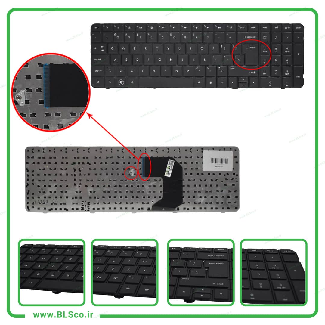 کیبورد لپ تاپ اچ پی Keybaord laptop HP Pavilion G7