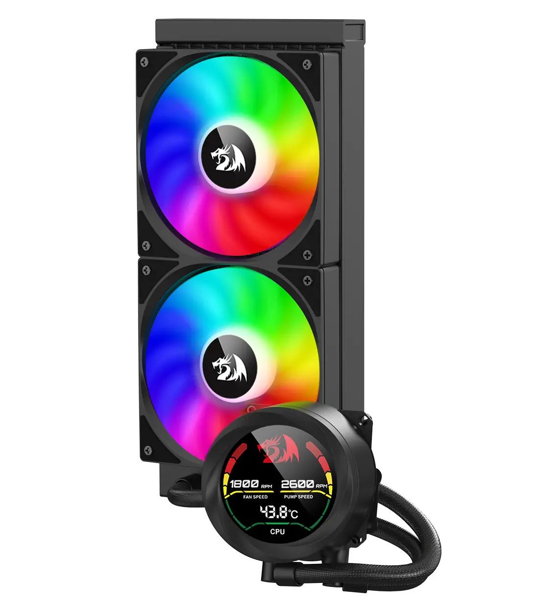 خنک کننده مایع پردازنده ردراگون CCW-1019 RGB — تصویر ۳