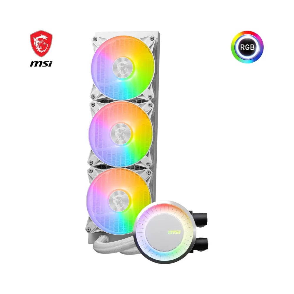 Cooling MSI MAG CoreLiquid E360 White — تصویر ۵