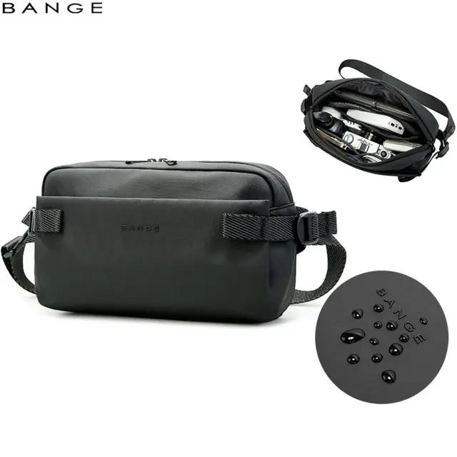 کیف دوشی و کیف کراس‌بادی ضدآب بنج BANGE BG-7837 | جیب مخفی و زنجیر کلید