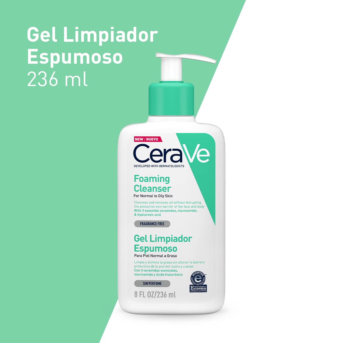فوم شستشوی صورت سراوی Cerave Foaming Cleanser حجم437 — تصویر ۵