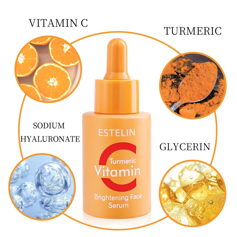 سرم ویتامین سی و زردچوبه استلین 30میل Vitamin C(اورجینال) — تصویر ۴