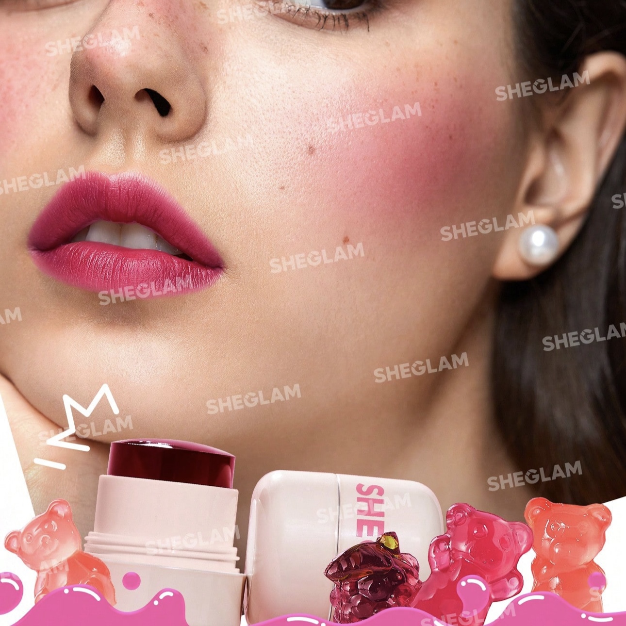 تینت لب و گونه ژله ای در 4رنگ متنوع — تصویر ۴