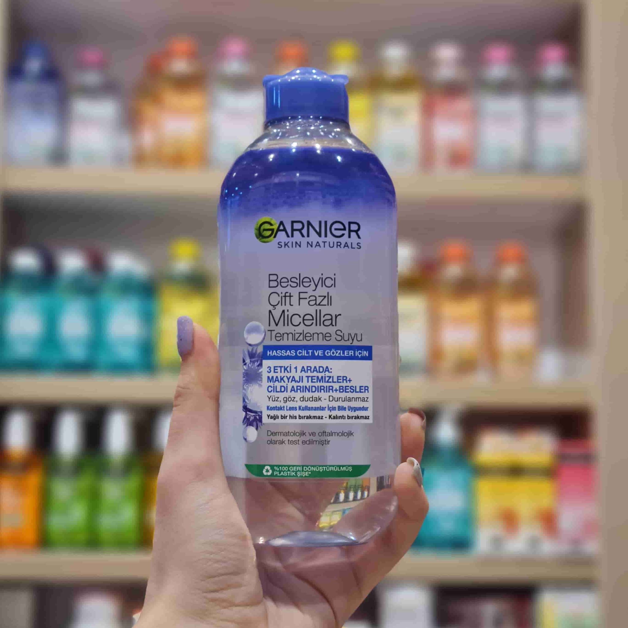 میسلار واتر دوفاز آبی گارنیر گارنیه مناسب پوست حساس Garnier (اورجینال) — تصویر ۵