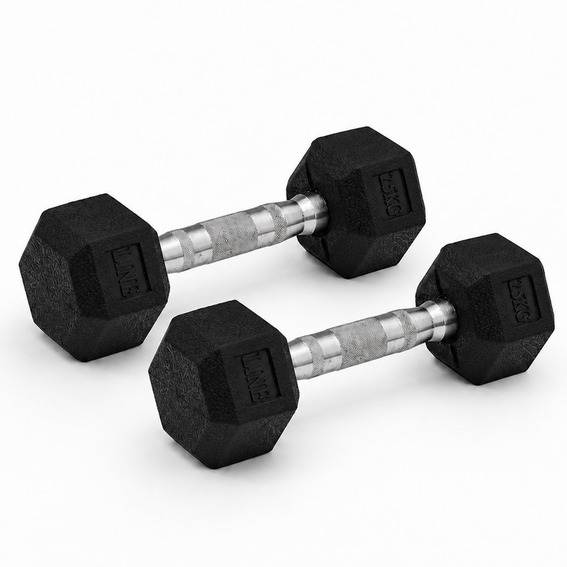 دمبل بدنسازی لاین اسپرت مدل Hexagon وزن 2.5 کیلو گرم بسته دو عددی