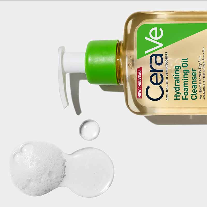 فوم شستشوی روغنی سراوی Cerave حاوی آبرسان پوست خشک و خیلی خشک — تصویر ۴