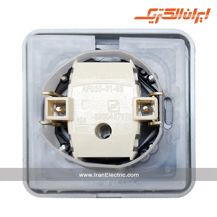 کلید تبدیل درب دار IP44 مدل ارس سفید — تصویر ۳