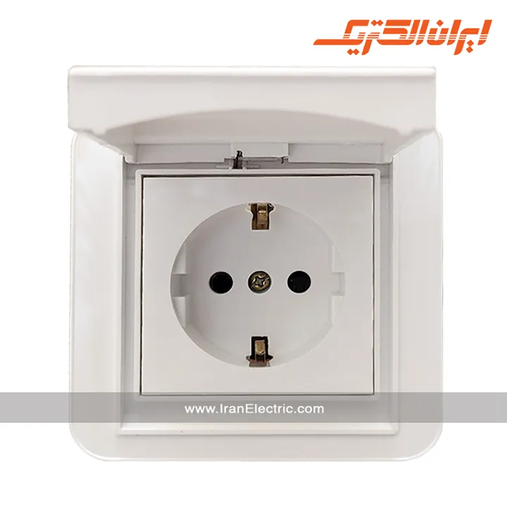 کلید تبدیل درب دار IP44 مدل ارس سفید — تصویر ۵