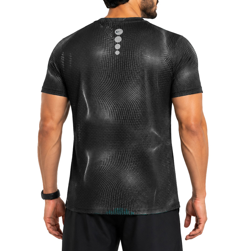 تیشرت ورزشی مردانه نایک مدل GMS-Dri Fit-5C0169 طوسی — تصویر ۴