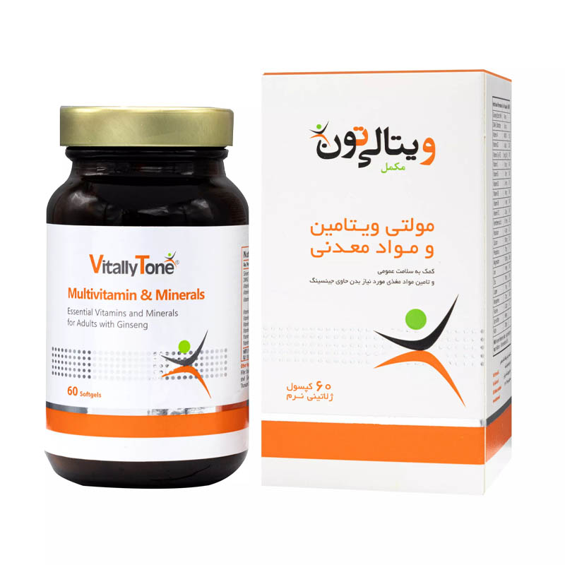 سافت ژل مولتی ویتامین و مینرال ویتالی تون ۶۰ عددی