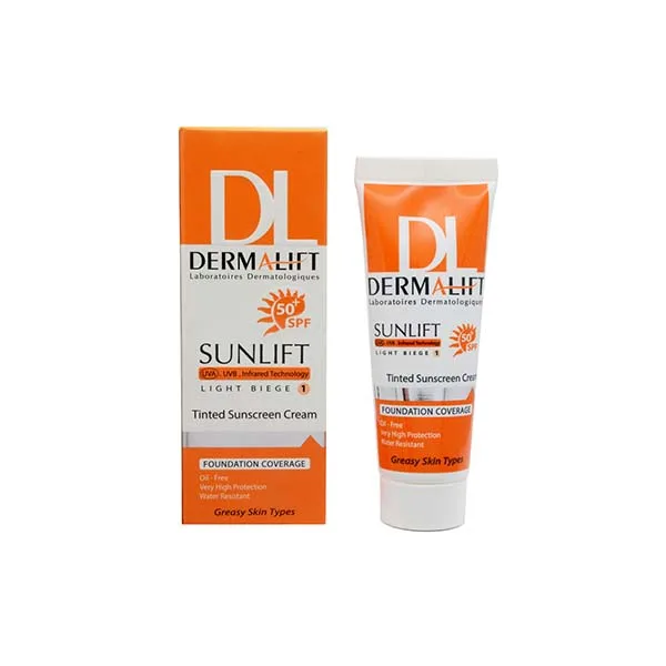 کرم ضد آفتاب رنگی درمالیفت برای پوست چرب و جوش دار +spf 50 — تصویر ۲