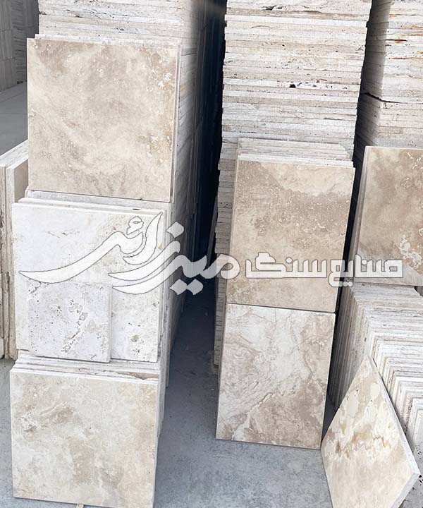 تراورتن فرشی ابیانه سفید — تصویر ۵