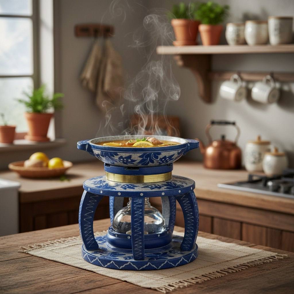 وارمر سنگی با نوار برنج طرح گلریز