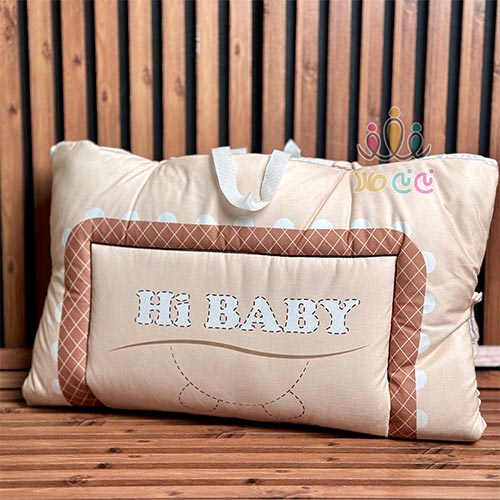 سرویس خواب مسافرتی نوزاد طرح Hi Baby کرمی — تصویر ۴