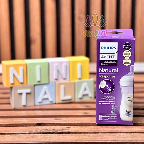 شیشه شیر ۲۶۰ میل طرح دار اونت