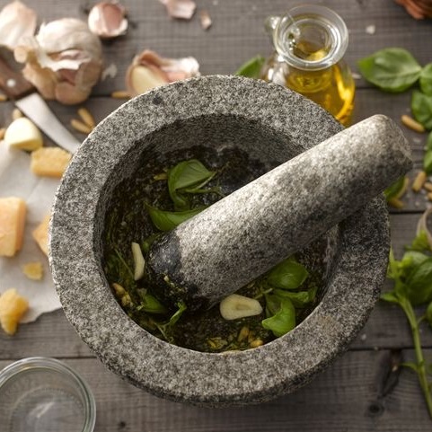 هاون سنگی طرح گرد سایز کوچک — تصویر ۵