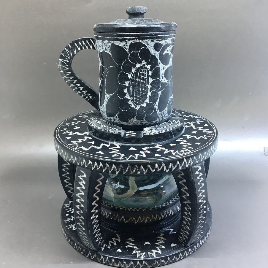 دمنوش ساز سنگی طرح گلسار — تصویر ۵