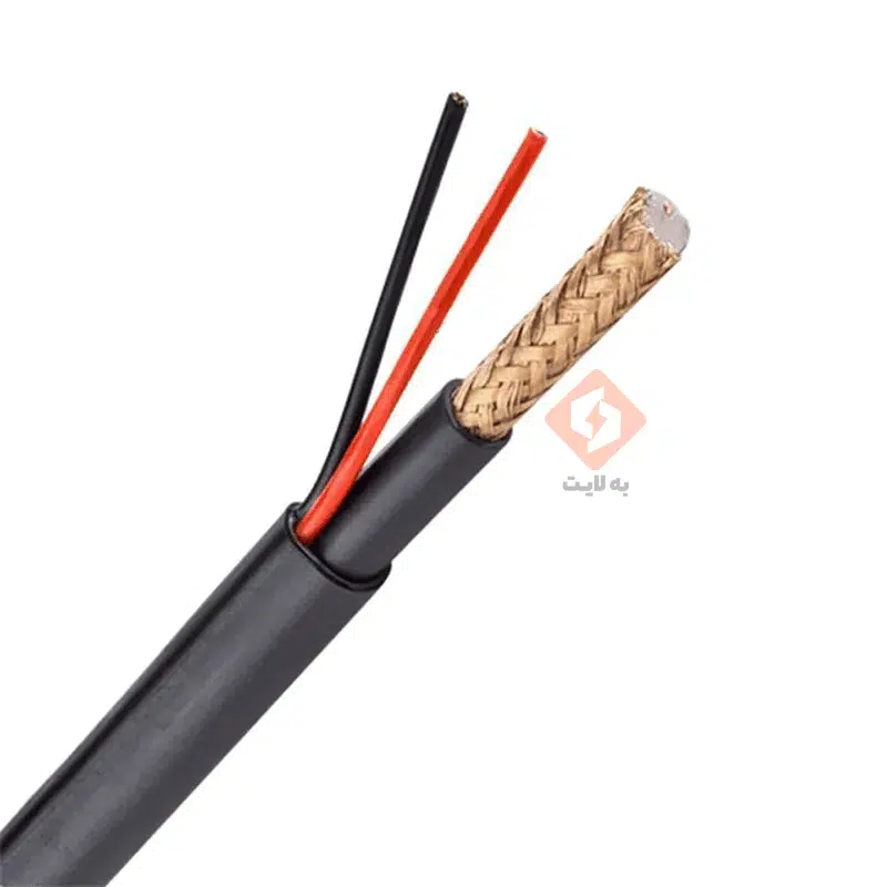 کابل ترکیبی RG59 تمام مس 7 دهم 96 رشته برق یک به طول 305 متر — تصویر ۶